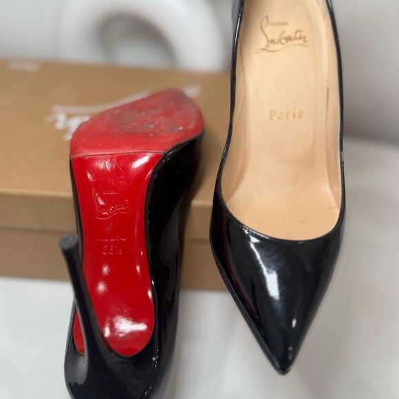 Christian Louboutin -Style PIGALLE FOLLIES 100MM NAPPA COLOR black-  size 36.5EU - Picture 4 of 10